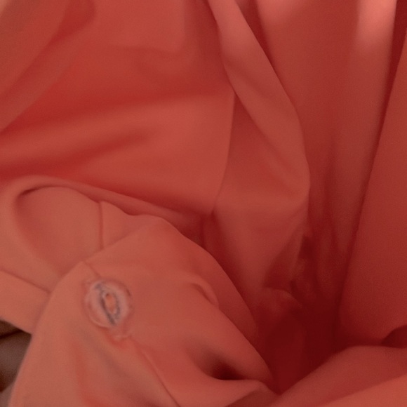 GB: Peach Ruffle Wrap Dress- Midi- High/low- XL - Picture 8 of 16